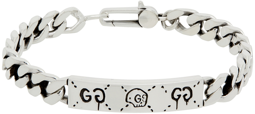 Gucci Silver Trouble Andrew Edition 'Guccighost' Bracelet