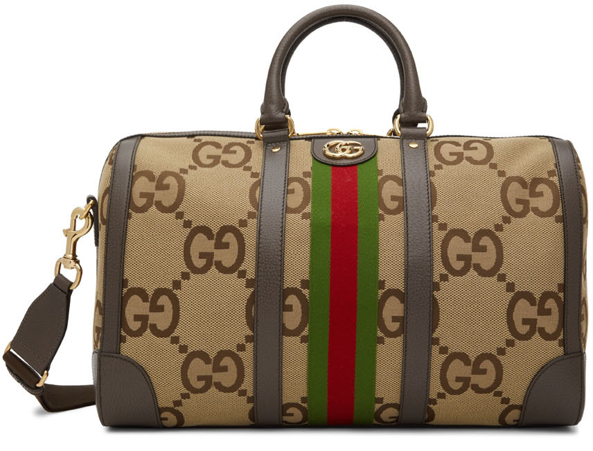 Gucci Jumbo GG Large Duffle Bag - Neutrals