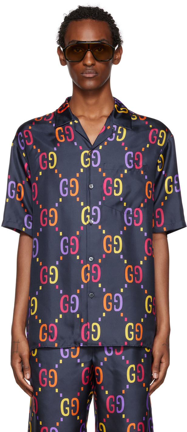 Gucci Navy GG Shirt