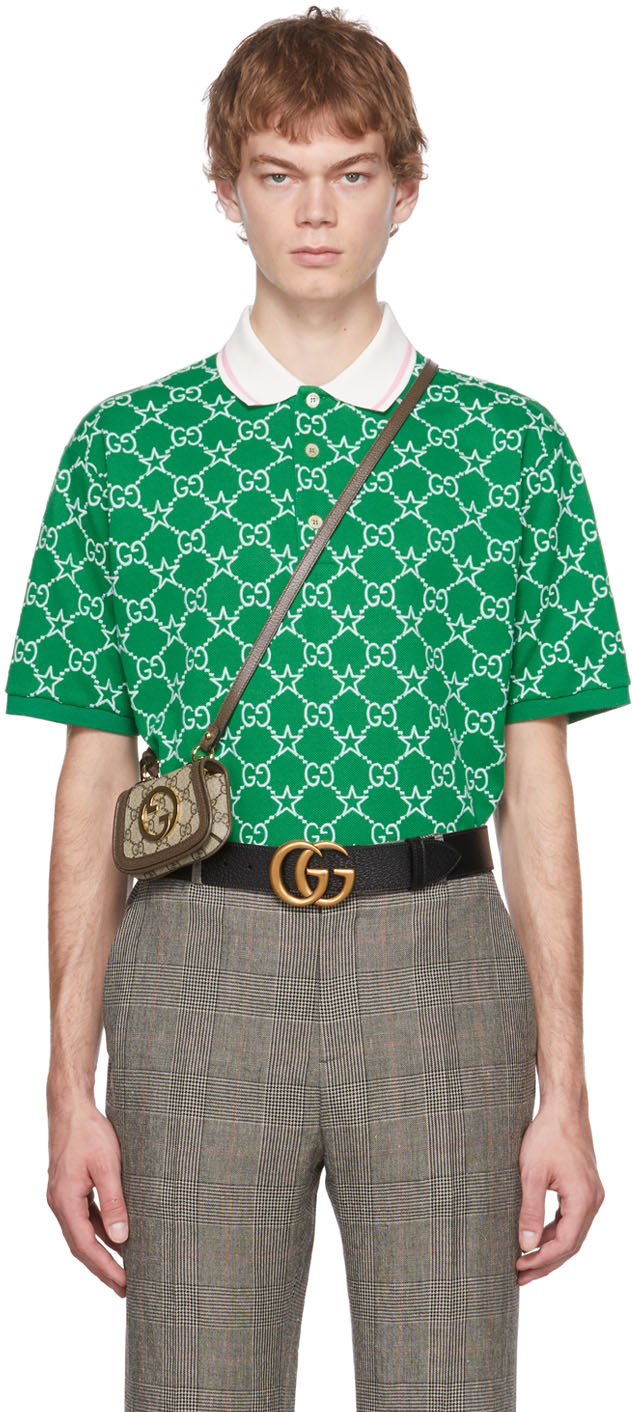 Gucci: Green GG Polo | SSENSE