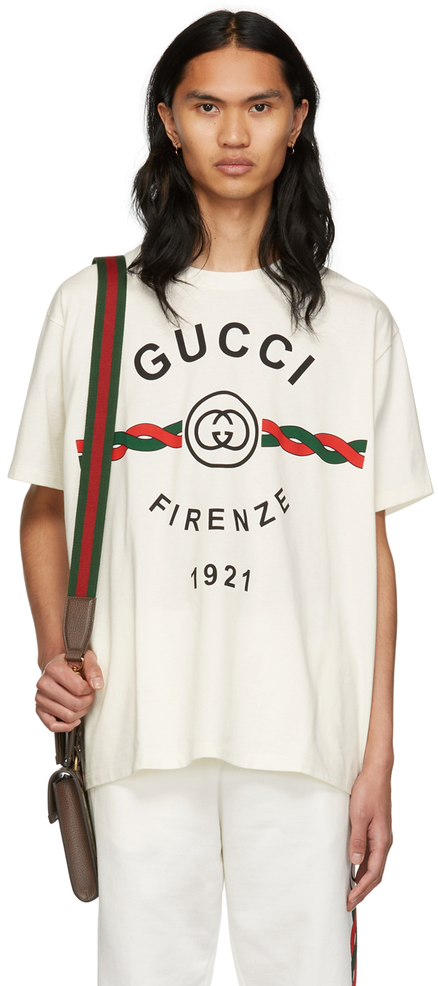 Gucci Off-White 'Gucci Firenze 1921' T-Shirt