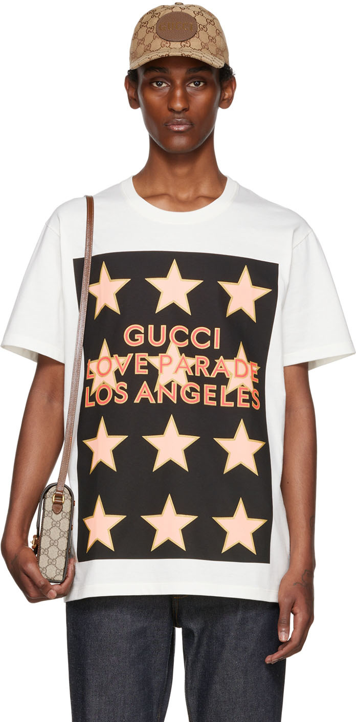 Gucci White 'Love Parade' T-Shirt