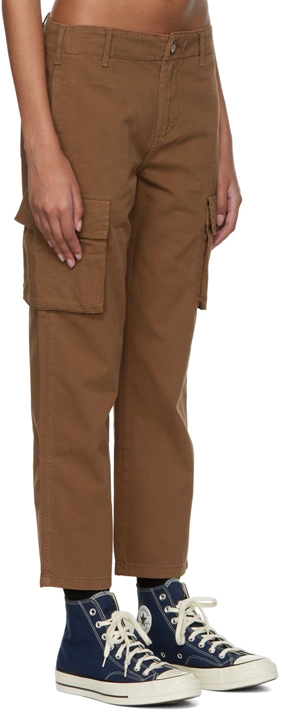 FRAME TAN COTTON TROUSERS