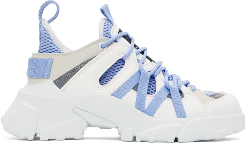 MCQ White & Blue Orbyt Descender 2.0 Sneakers