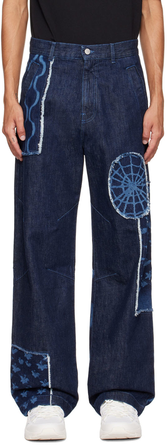 MCQ Navy Bleach Jeans