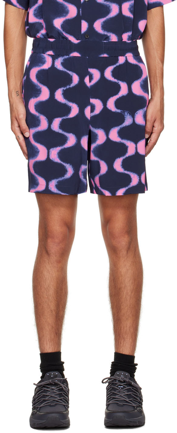 MCQ Purple Printed Shorts