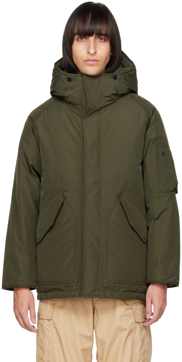 Khaki Pocket Down Coat