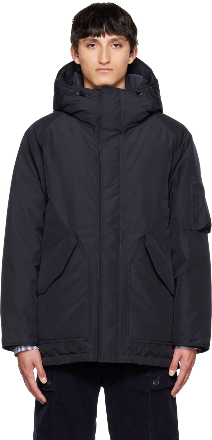 Nanamica: Navy Down Coat | SSENSE UK