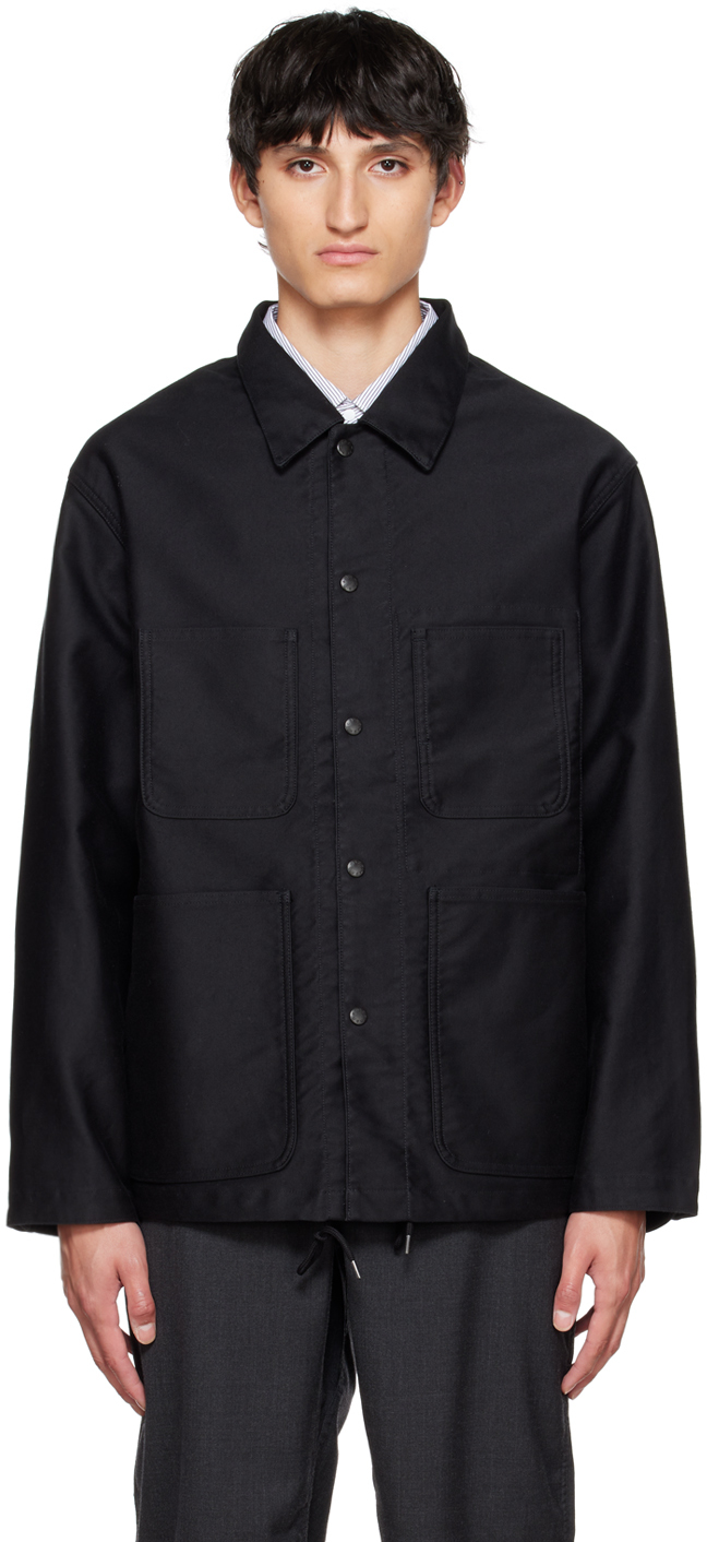 Nanamica: Black Dock Jacket | SSENSE Canada