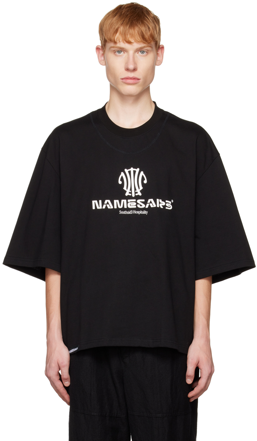 Black Mayo T-Shirt by NAMESAKE on Sale