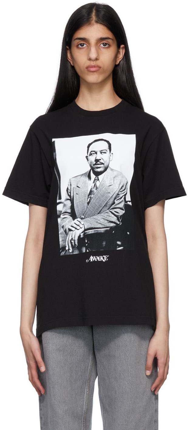 Awake NY Black Langston Hughes T-Shirt