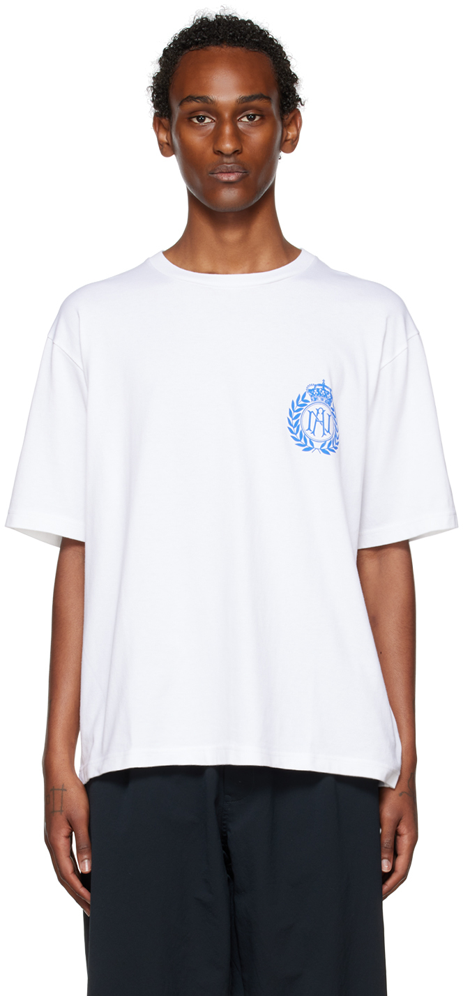 Awake NY: White Nanamica Edition T-Shirt | SSENSE