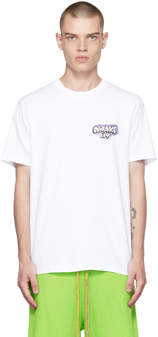 Awake NY: ホワイト Summer Love Tシャツ | SSENSE 日本