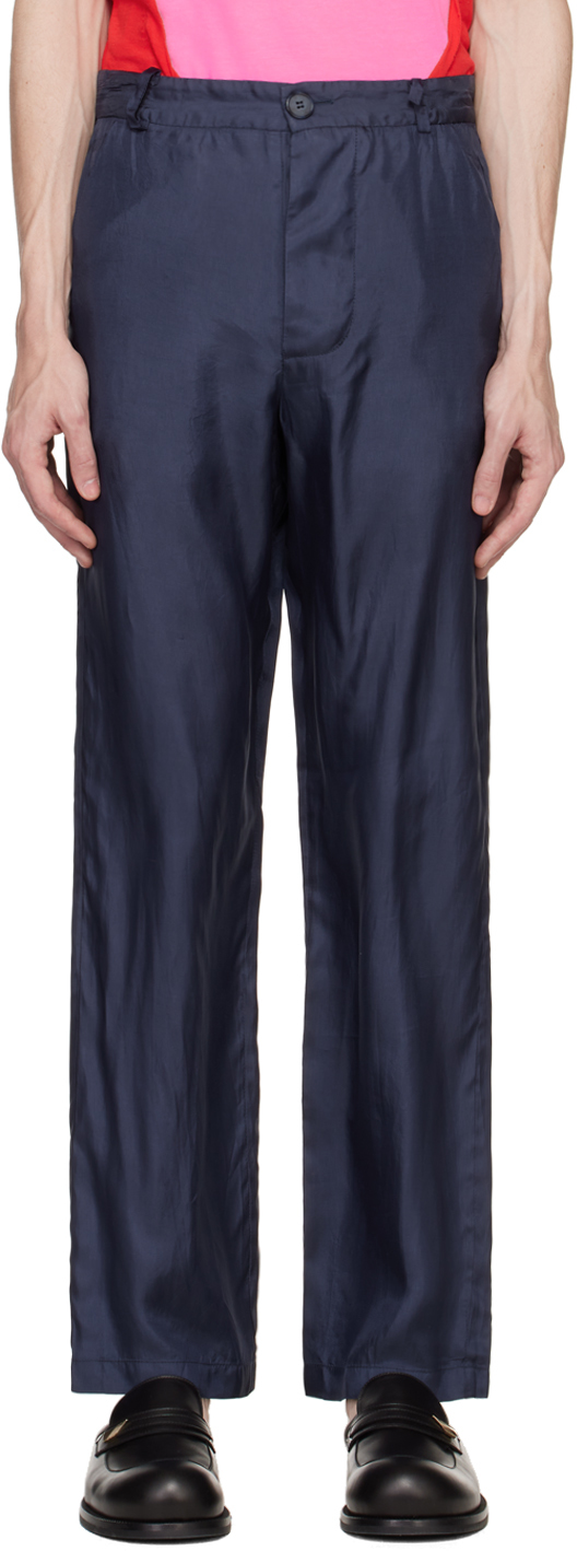 Edward Cuming SSENSE Exclusive Navy Trousers