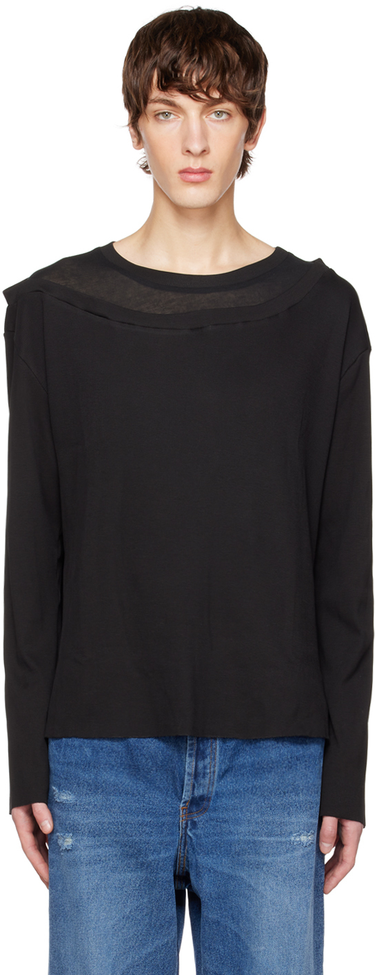 Edward Cuming SSENSE Exclusive Black Long Sleeve T-Shirt