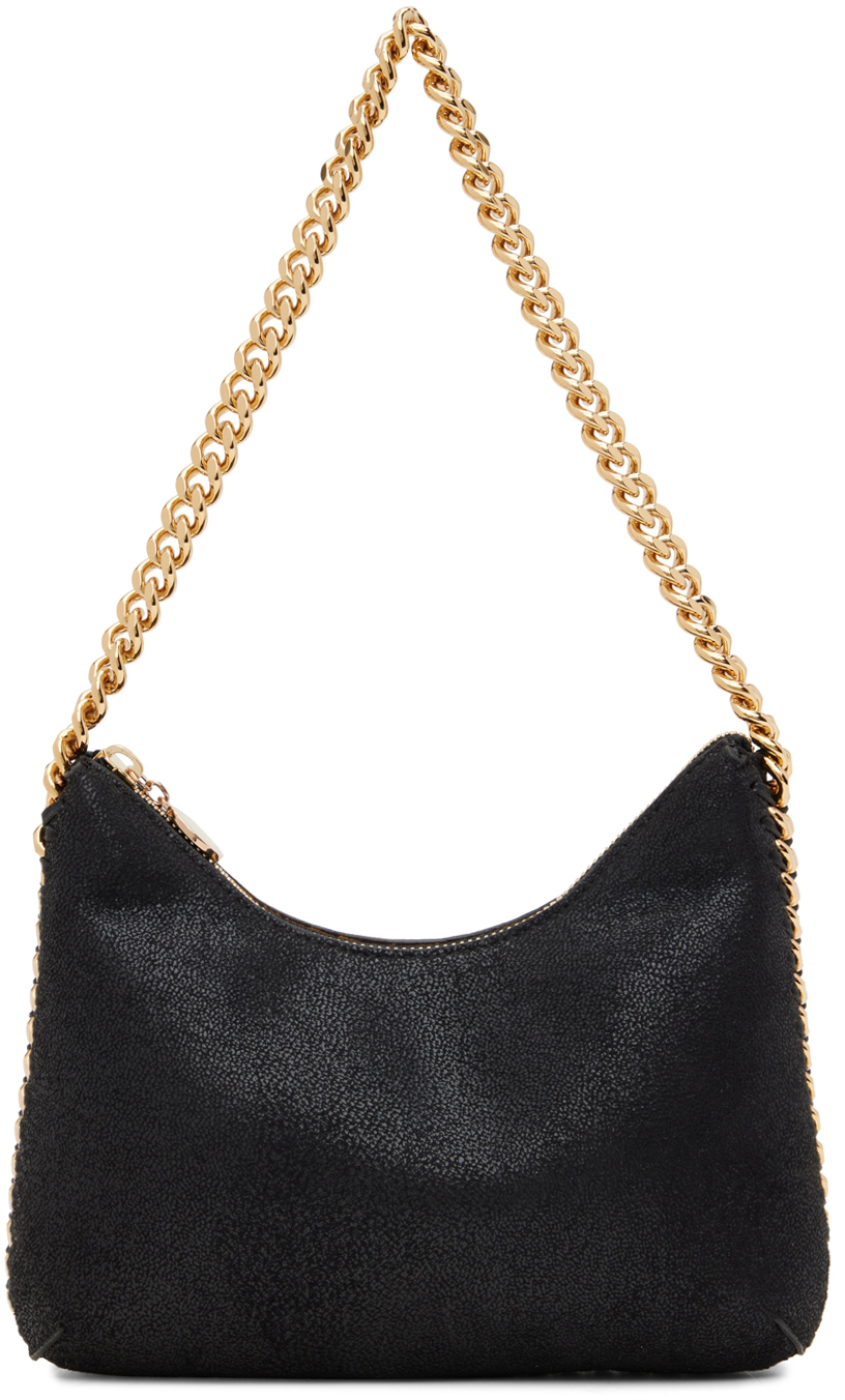 Stella McCartney Black Mini Zip Falabella Shoulder Bag