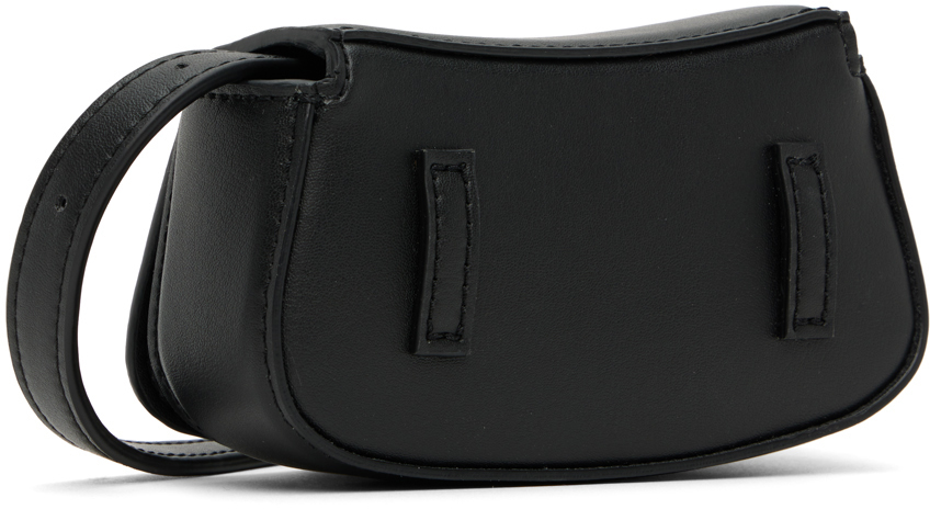 Stella Mccartney Black Small S-wave Bag In 1000 Black