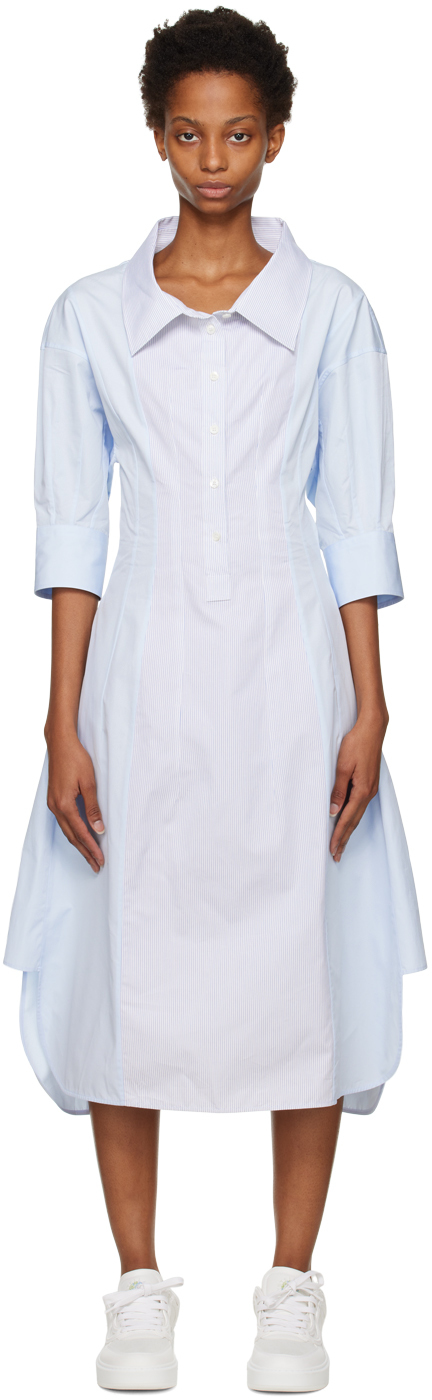 Robe STELLA McCARTNEY Taille 40 - Grand Col Arrière - Style A-Line - Couleur Kaki - Occasion Chic