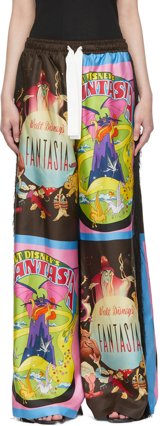 Stella McCartney Multicolor Fantasia Poster Print Trousers