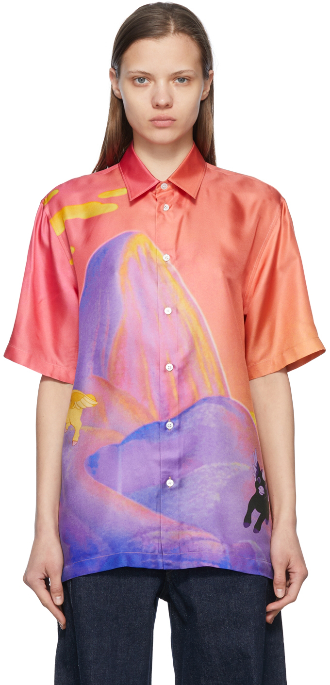 Stella McCartney Pink Fantasia Landscape Shirt | Smart Closet