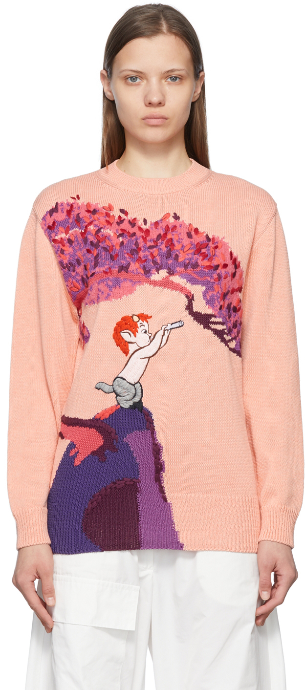 Stella McCartney Pink Fantasia Landscape Sweater
