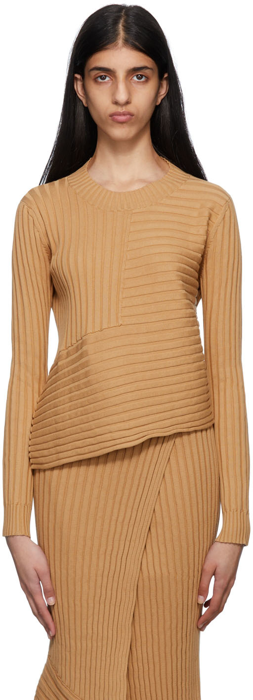 Tan Asymmetric Sweater