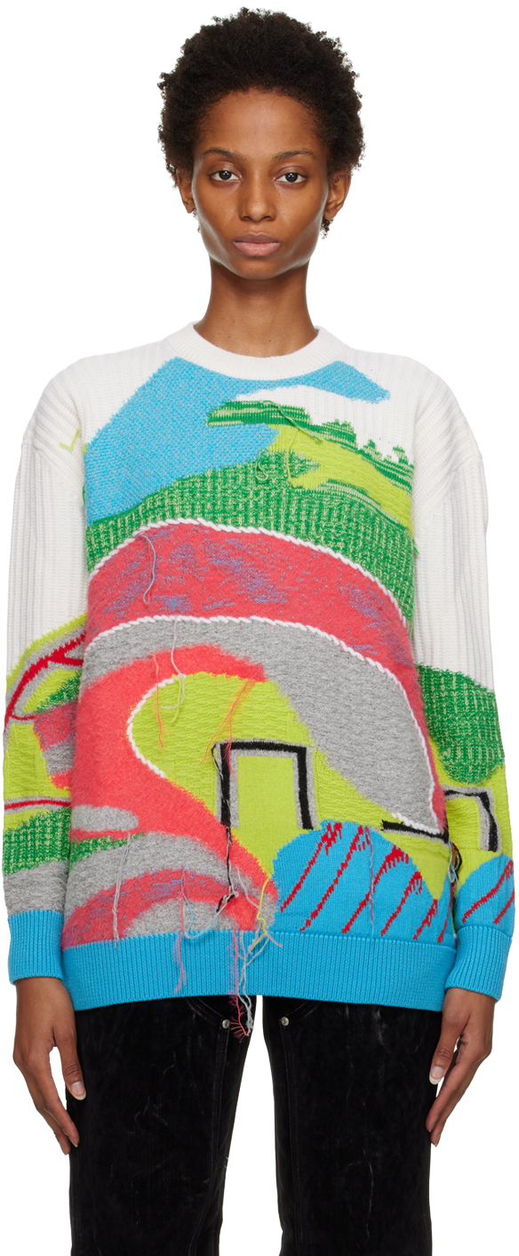 Stella Mccartney Multicolor Landscape Sweater In 8490 Multicolor (849
