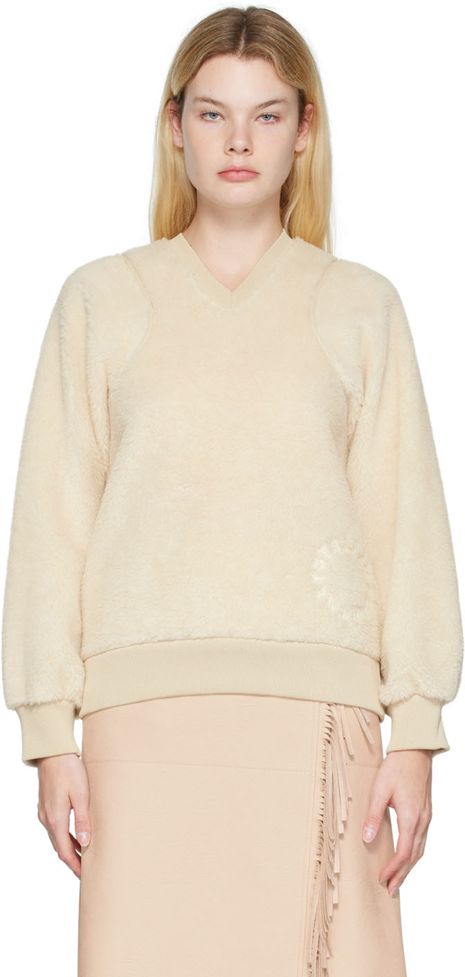 Beige V-Neck Sweater by Stella McCartney on Sale