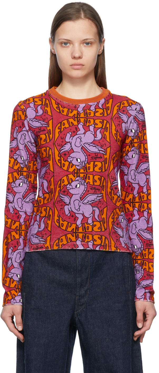 Stella McCartney: Pink Fantasia Pegasus T-Shirt | SSENSE