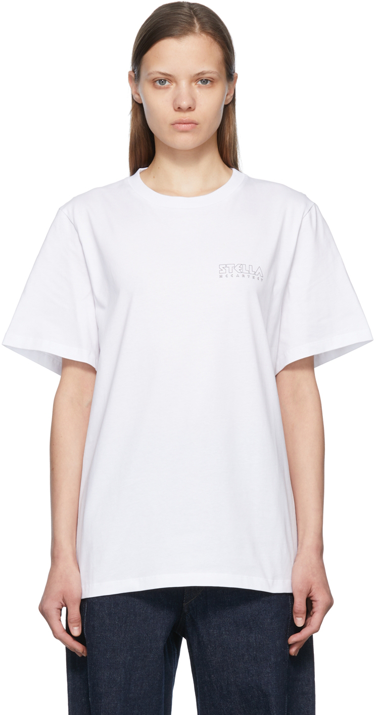 Shop Stella Mccartney White Fantasia Mickey T-shirt In 9000 Pure White