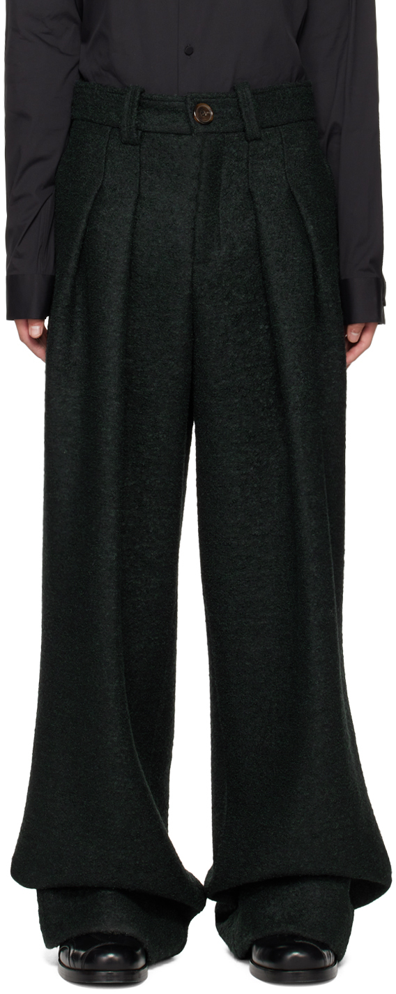S.s.daley Green Laurie Trousers In Forest Green