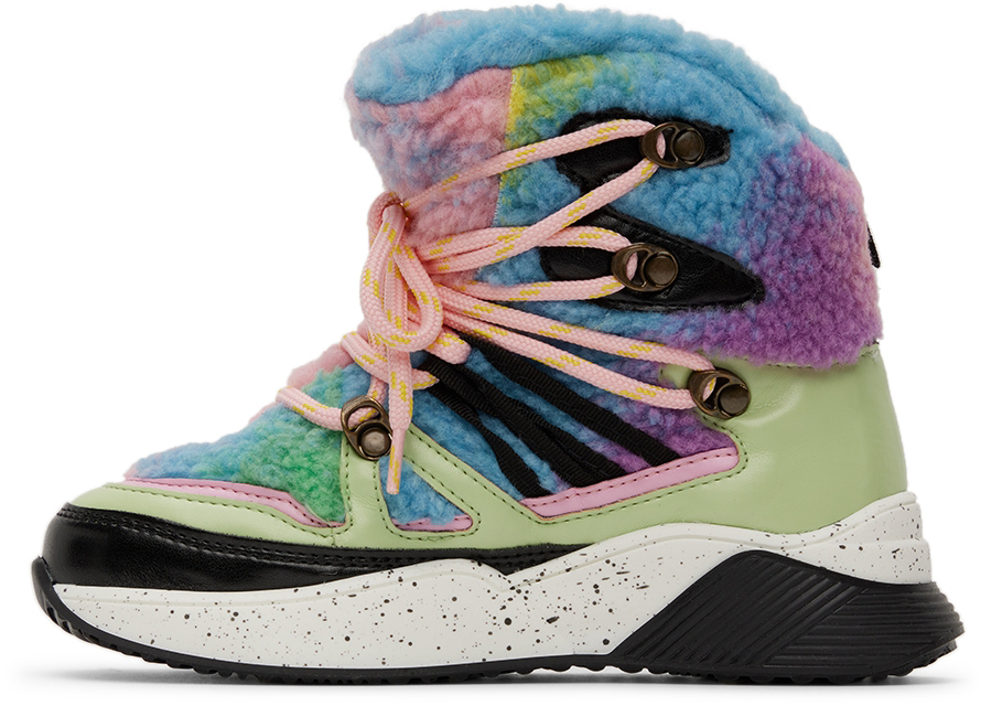 Stella Mccartney Kids Multicolor Hiking Boots In 999 Multi