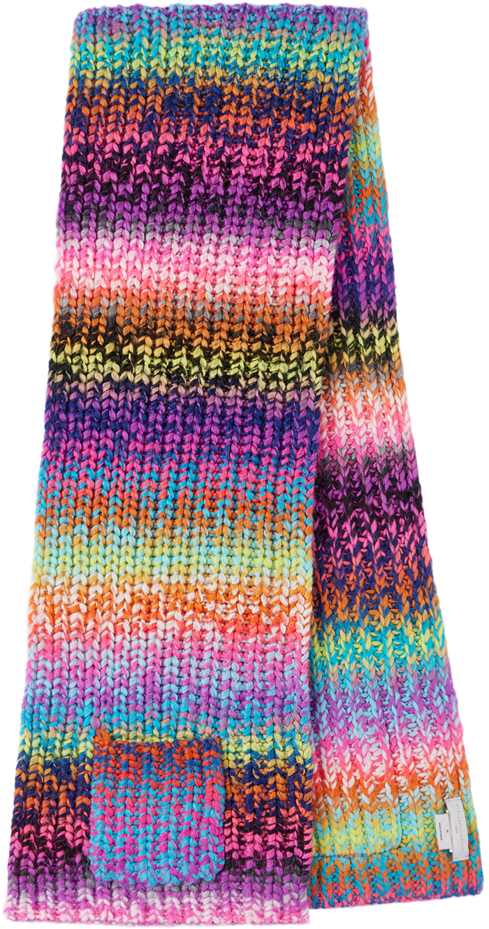 Ssense Accessori Sciarpe Kids Multicolor Knit Striped Scarf 