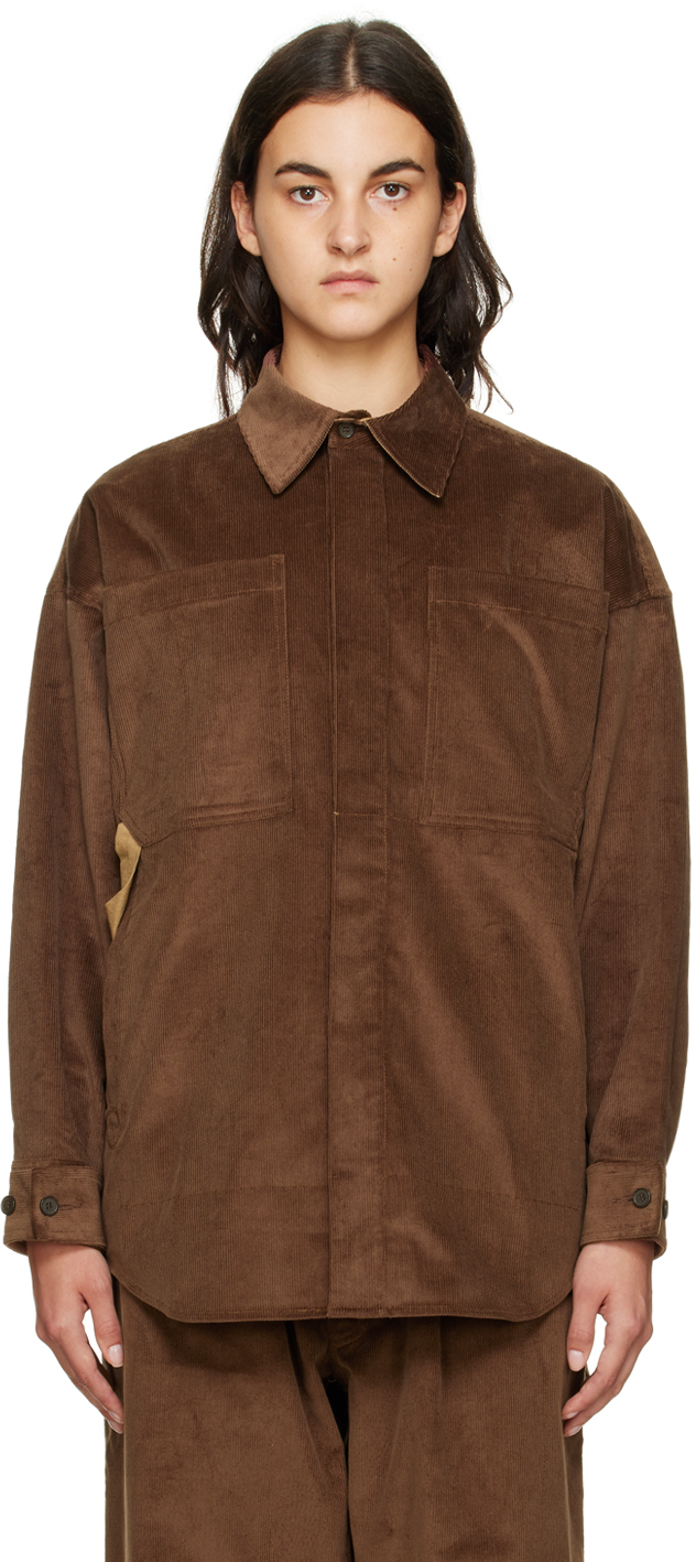 Brown Patch Pocket Shirt