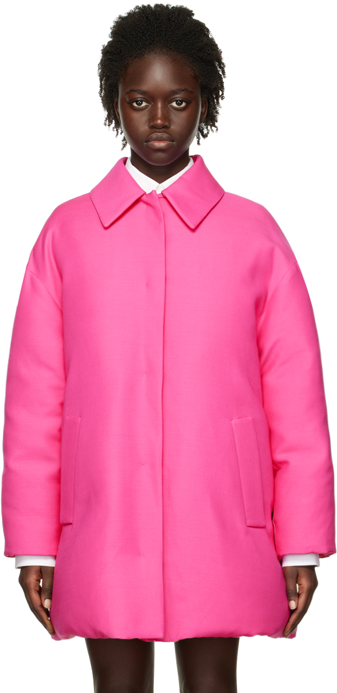 Pink Pocket Down Jacket