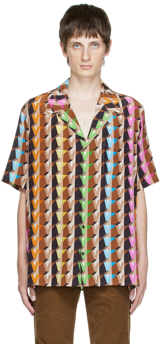 Valentino Multicolor Button-Down Shirt