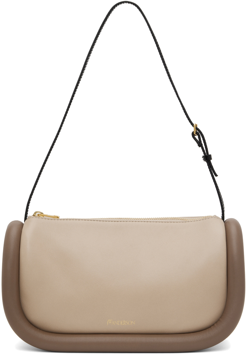 JW Anderson Taupe 'The Bumper' Baguette Bag