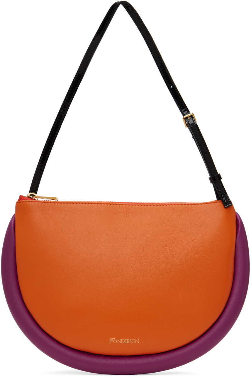 JW Anderson Orange & Purple Bumper-Moon Shoulder Bag