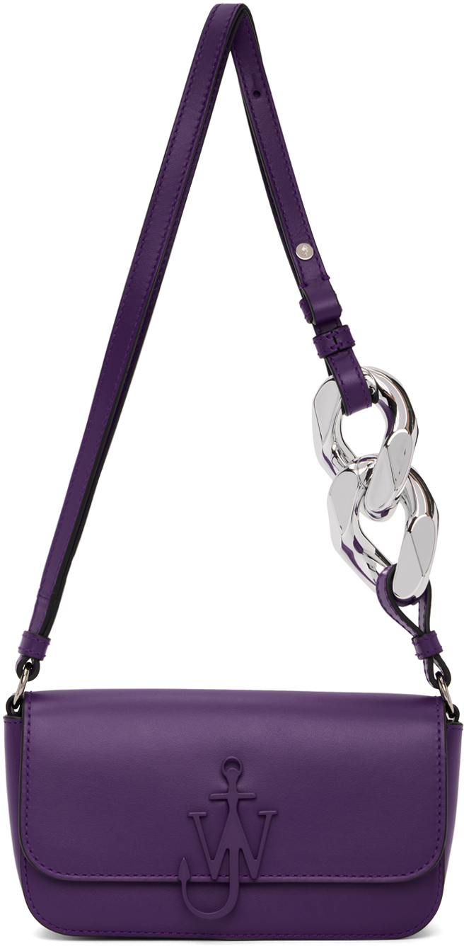 Purple Anchor Chain Shoulder Bag