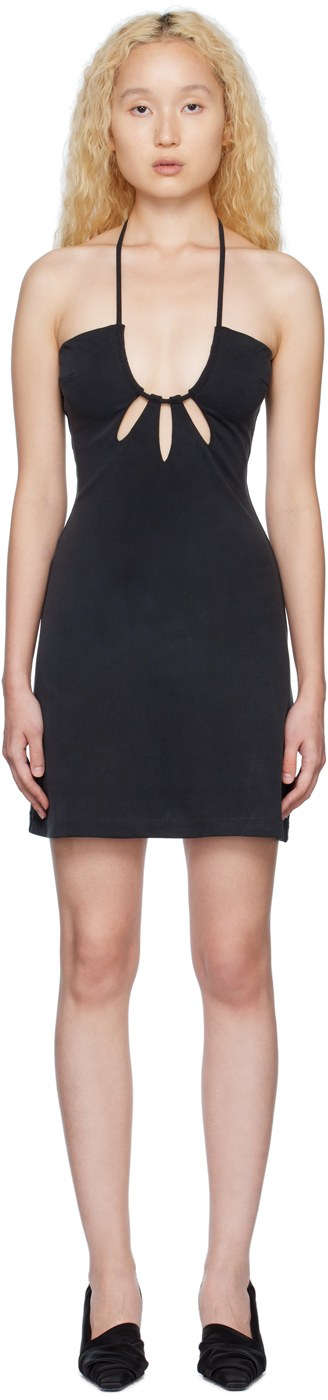 Third Form Ssense Exclusive Black Rip Tide Minidress