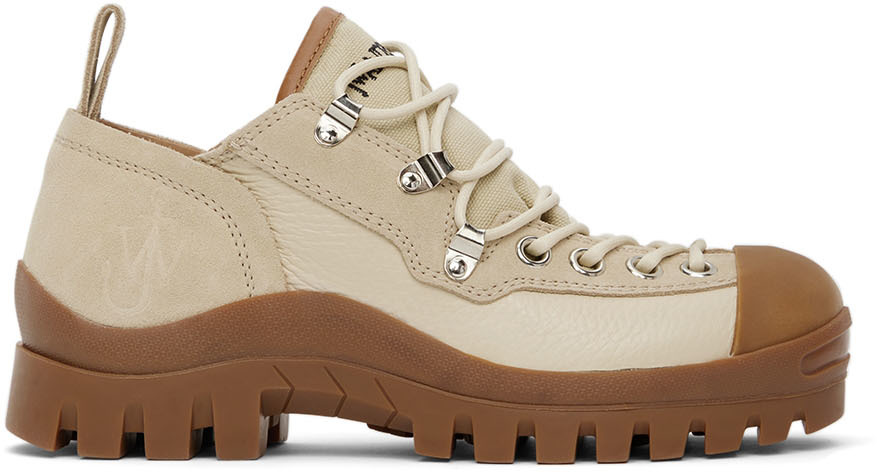 Beige Hiking Low-Top Sneakers