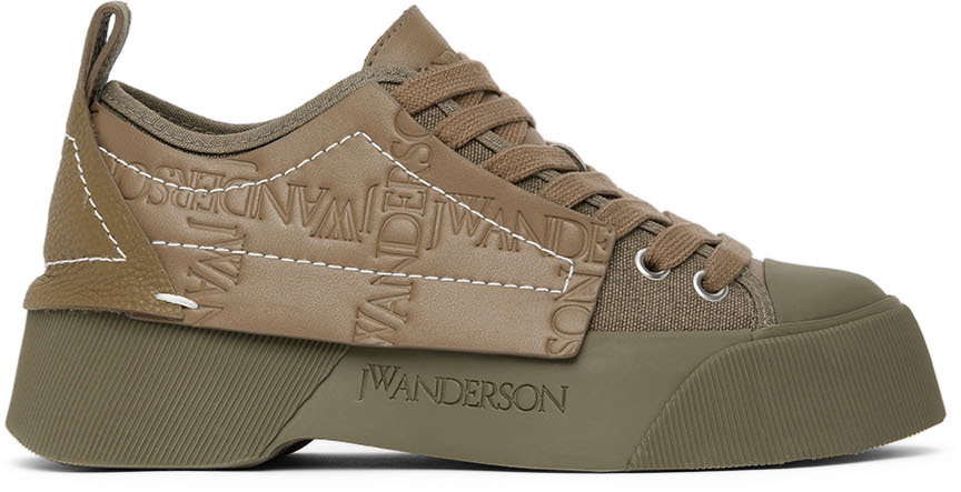 JW Anderson Khaki Chunky Low-Top Sneakers