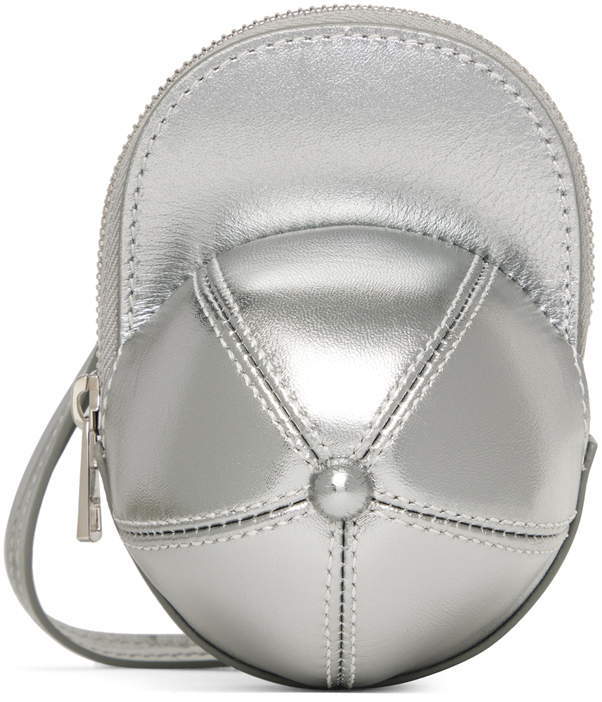 JW Anderson: Silver Nano Cap Shoulder Bag | SSENSE