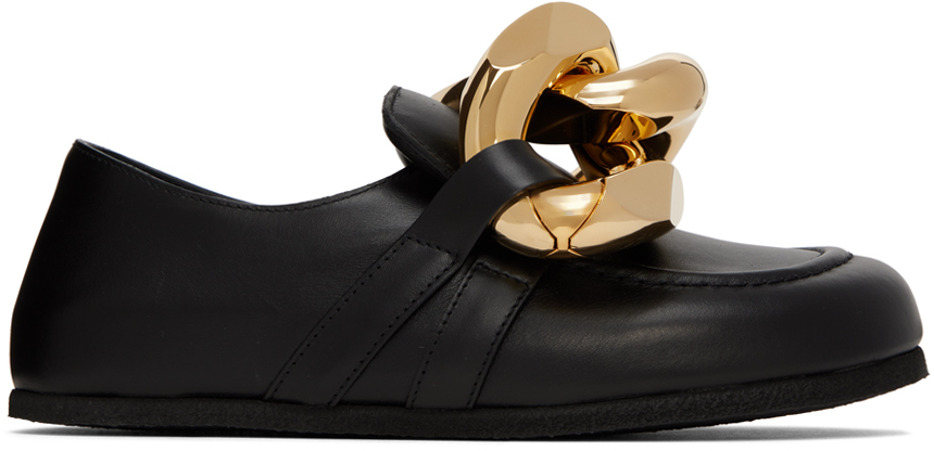 Black Chain Loafers