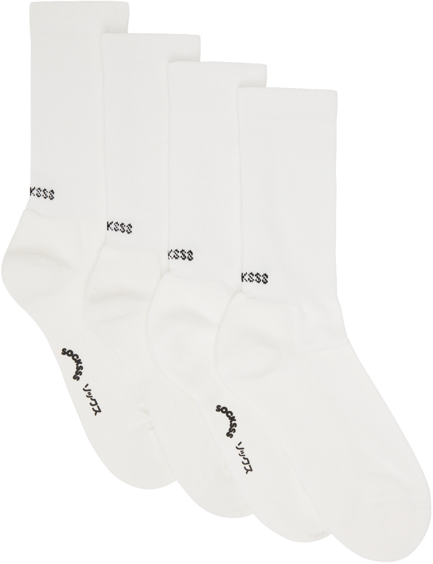 Ssense Uomo Abbigliamento Intimo Calze Black & White Yes/No Socks 