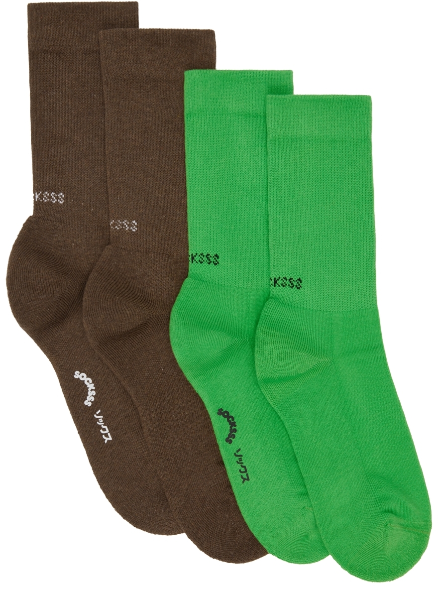 Green Mid-Calf Socks Ssense Uomo Abbigliamento Intimo Calze 