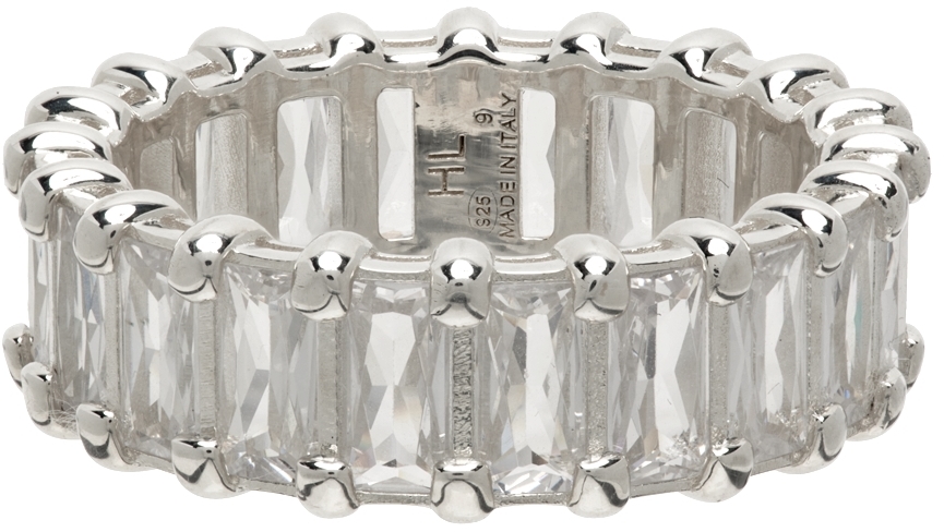 Silver Baguette Eternity Ring by Hatton Labs on Sale