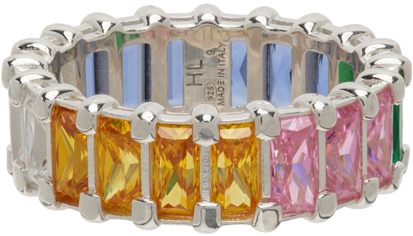 Hatton Labs: Multicolor Baguette Eternity Ring | SSENSE