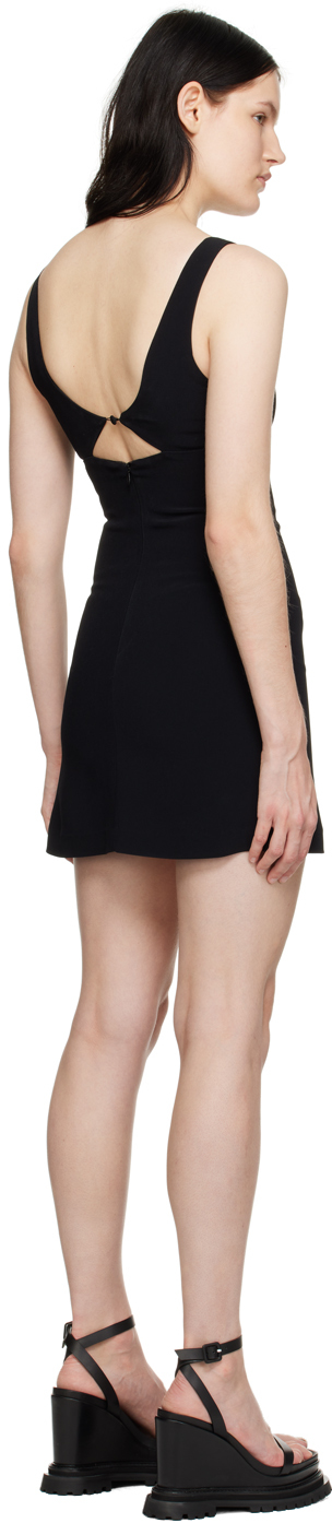 Ami Alexandre Mattiussi Ami Paris Cut-out Detail Mini Dress In 001 Black
