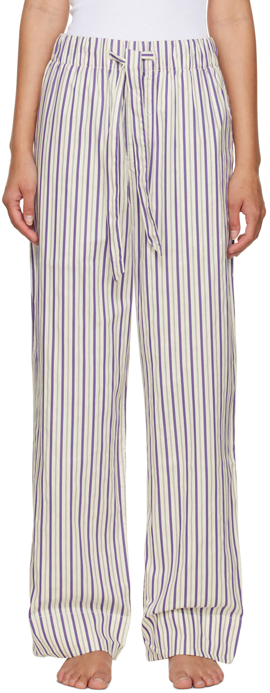 SSENSE Exclusive Kids White & Brown Striped Sleepwear Set Ssense Abbigliamento Abbigliamento per la notte Pigiami 